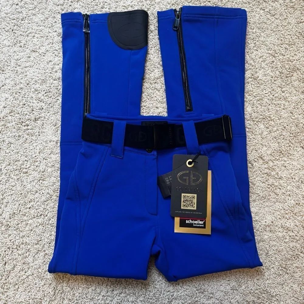 Goldbergh Pippa Ski Pants Waterproof Blue Black NWT US 4 Dazzling Blue